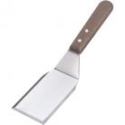 Chef Inox Stainless Steel Griddle Scraper With Wood Handle